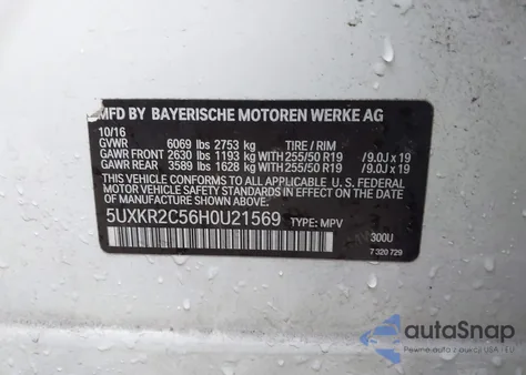 2017 BMW X5 Sdrive35I from USA, damaged, VIN 5UXKR2C56H0U21569